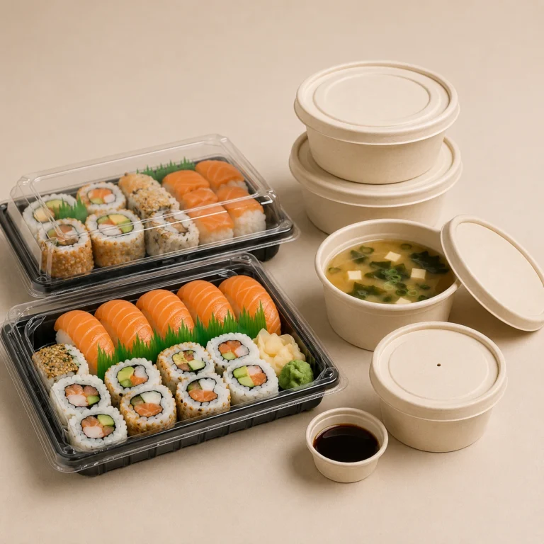 Sushi Trays & Sugarcane Containers